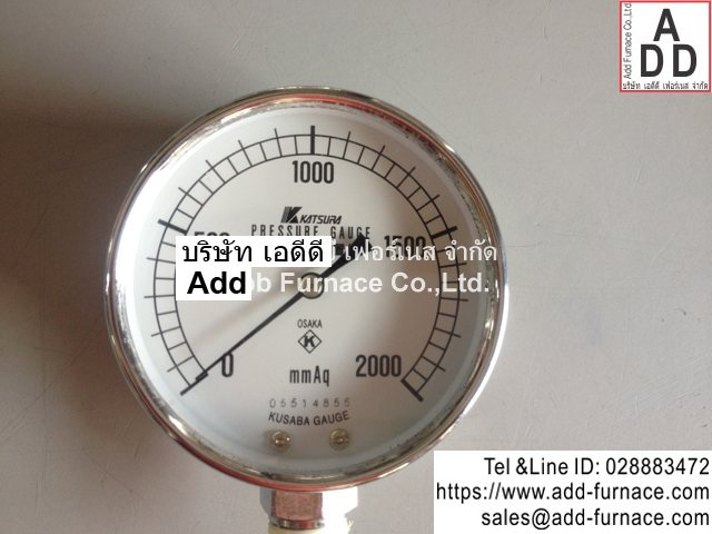 Kusaba Pressure Gauge 0~500mmAq(4)